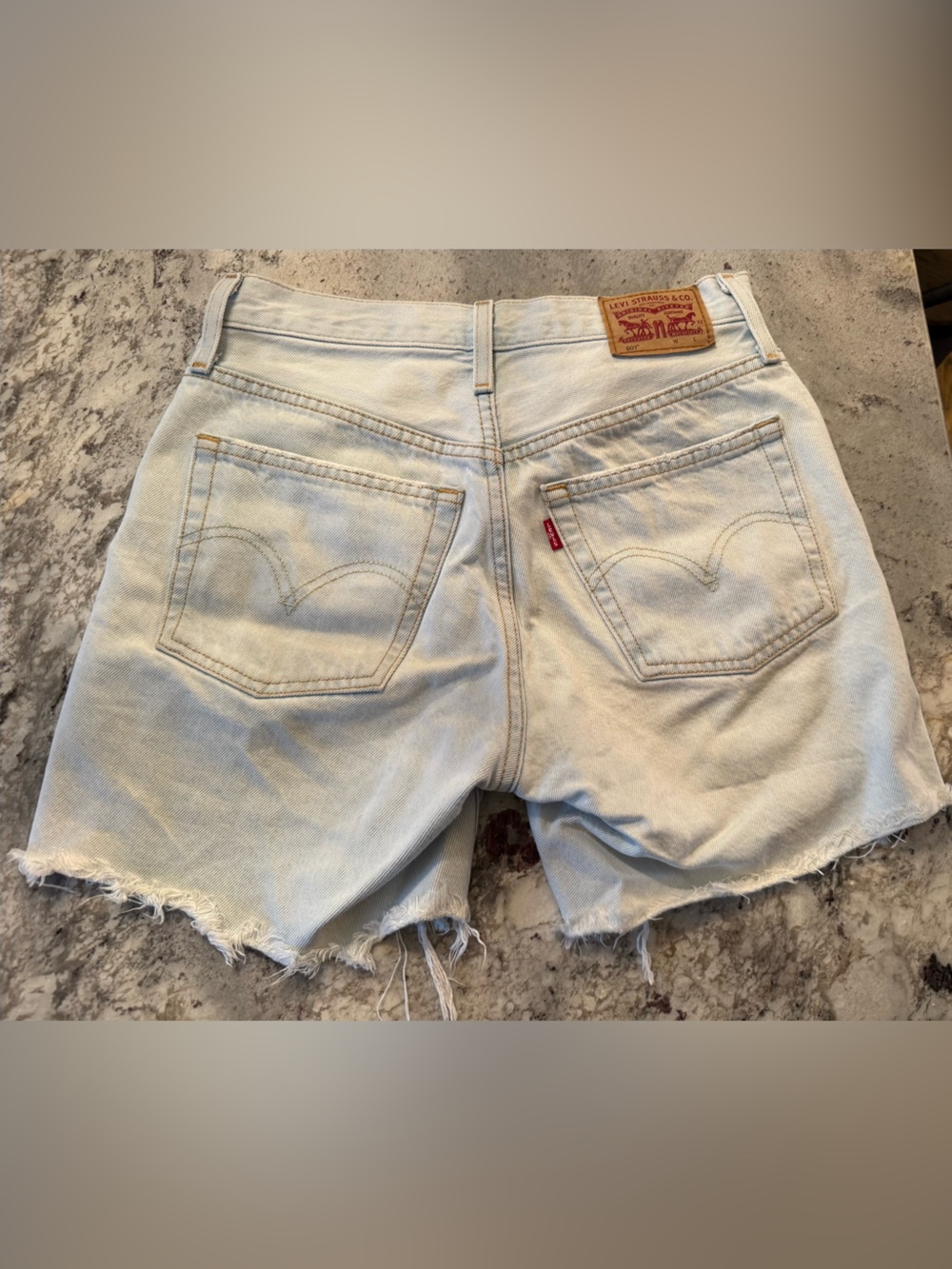 Levi's Light Blue Denim Jean Shorts
